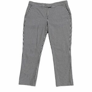 Brooks Brothers 346‎ Natalie Fit Checked Ankle Pants Size 10 NWOT